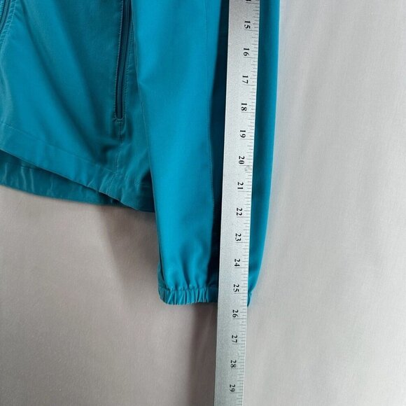 PATAGONIA Jacket Womens Size M Traverse Softshell Full Zip Lightweight Teal Blue - Picture 9 of 10